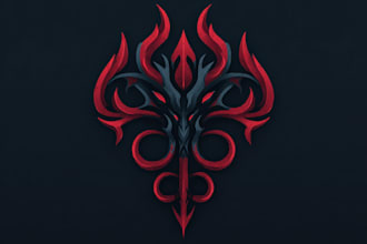 envision unique fantasy cyberpunk horror logo for games books and music