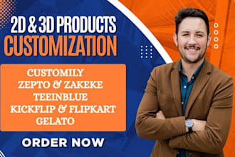 setup shopify etsy customily kickflip teeinblue zepto zakeke product personalize