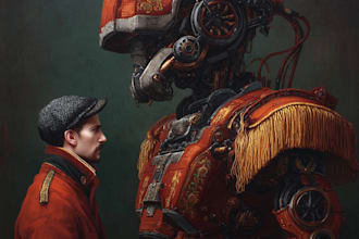 draw custom robot, mecha and cyborg character