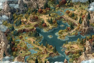 draw your fantasy map illustration arts