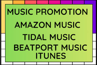 viral USA amazon album music, beatport tidal music, itunes music promotion