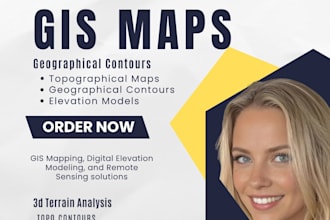 create topographic maps and geological, geographical contour using arcgis