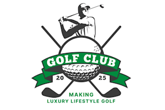 design a luxury golf logo for your premium club or high end brand