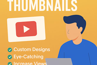 design catchy youtube thumbnails to increase views