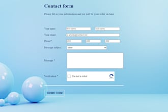 create responsive contact forms for your website