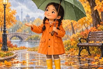 watercolor children book illustration