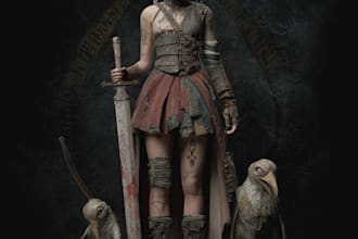 design fantasy horror and fantasy horror character