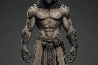 create a high quality character or creature design