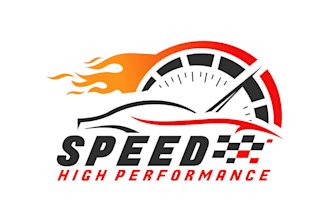 do make proffesional car racing logo