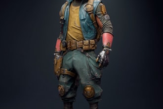 illustrate  high quality fantasy sci fi  character