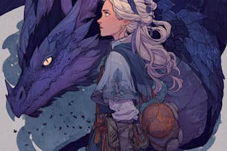 do scifi or fantasy digital art illustration