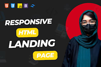 build and design an incredible HTML landing page