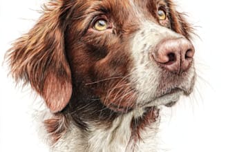 draw custom pet portrait, dog portrait, cat portrait drawing