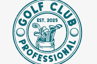 create a luxury golf logo design for your club or brand