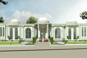 create realistic 3d exterior modeling and visualization for buildings