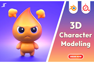 3d character design, 3d printing, rigging in blender