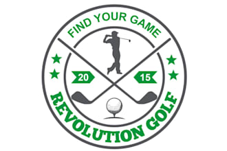 design a bold and modern golf logo for your business or brand