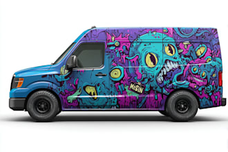 create car wrap design and vehicle wrap design