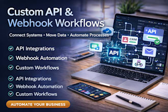 create custom API integrations and webhook automation workflows