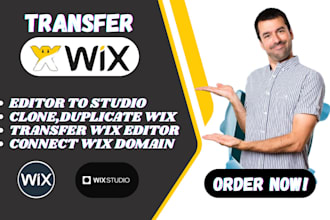transfer wix editor to wix studio clone wix website duplicate wix connect domain