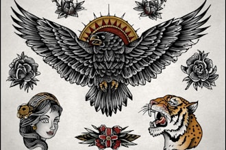 create custom realistic tattoo design