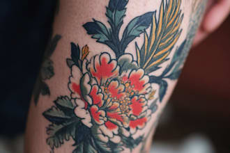 create a tattoo design of tattoo sleeve