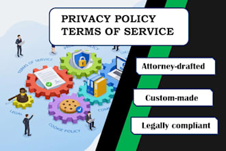 draft gdpr privacy policy and terms of service for your site