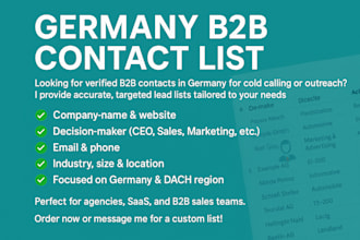 do b2b leads list germany and dach region