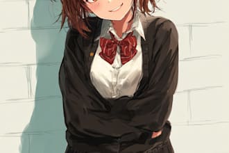 draw a cute chibi anime character