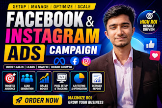 do facebook ads, instagram ads, fb ads for leads, sales