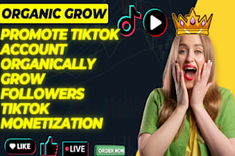 manage tiktok marketing and promotion for organic real followers growth