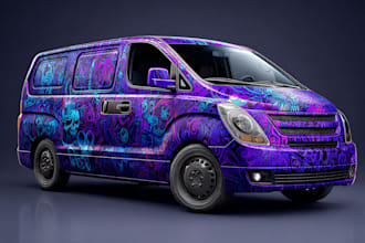design a professional wrap for your car, bus, truck, etc