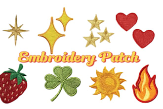 make patch, key and bag chains digitised from images