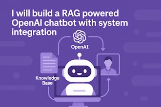 build a rag powered openai chatbot with system integration