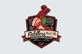 design consulting beer label factory logo