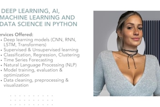do machine learning, deep learning, nlp and python data projects