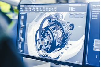 create a 3d model of mechanical parts and components