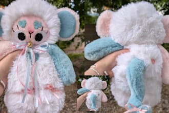 craft custom soft plush toy stufffed animal amigurumi crochet pattern
