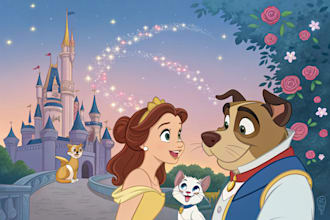 turn your photo into a stunning disney animated portrait