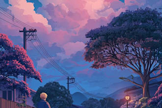 create a fun background for your lofi art