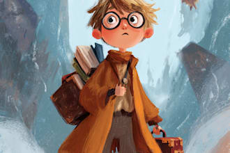 children book cover and children book illustrations