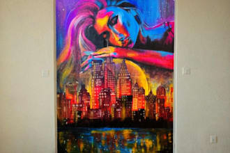 do acrylic and oil paintings on canvas