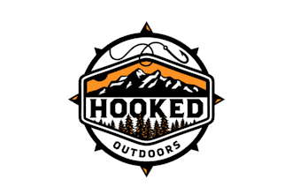 design motivation classic hooked outdoors logo