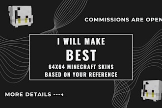 make the best minecraft skin based on your reference