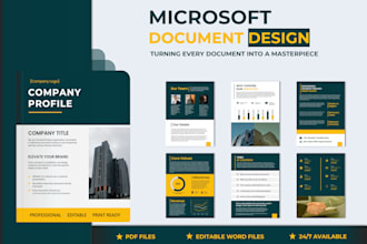 design, edit, and format ms word documents professionally