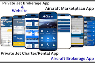 develop aircraft marketplace app, aircraft brokerage app, private jet broker app