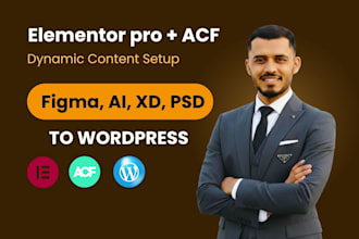 build a dynamic wordpress website using elementor pro and acf