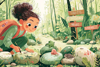 illustrate magical characters for your children book