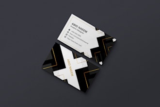 design professional and modern business or visiting cards