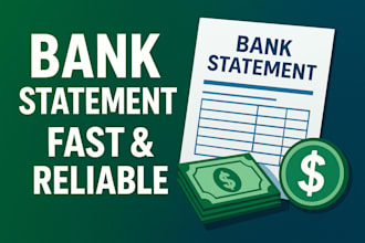 convert bank statement to editable format